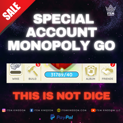 Special Monopoly Go Account 31k Dices for Sale