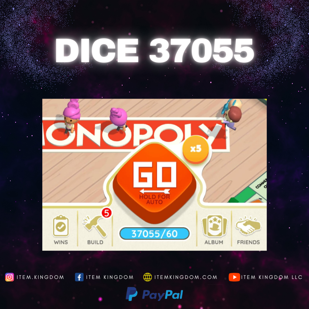 Monopoly Go Account 37k Dices for Sale