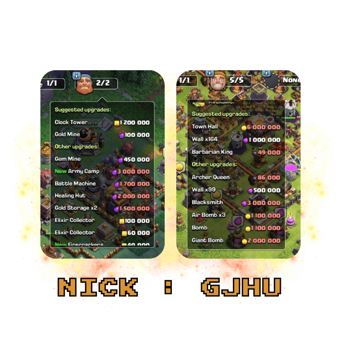 Clash of Clans Account GJHU Item Kingdom